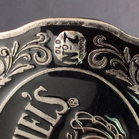 2005 Jack Daniels Old No.7 Brand  Gray/Black Metal Belt Buckle. - Picture 3 of 8